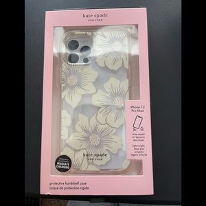 kate spade new york Hardshell Case iPhone 12 Pro Max Hollyhock Floral Clear